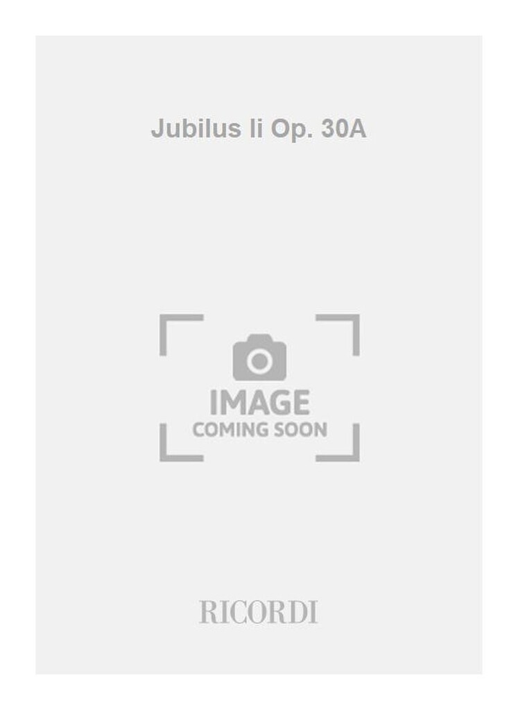 Jubilus Ii Op. 30A